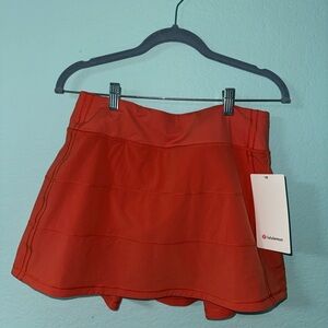 BRAND NEW size 6 Orange Lululemon Skirt
